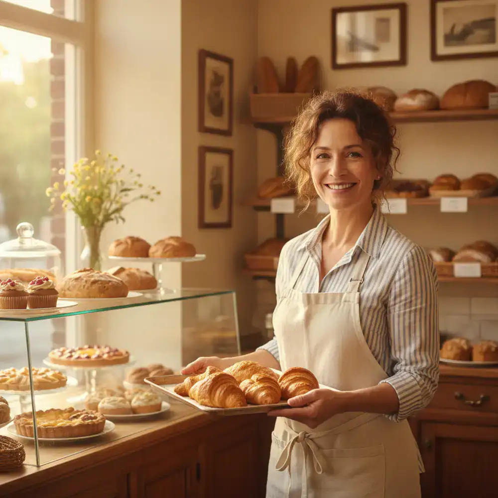 Portrait of bakery owner
